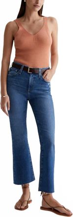 AG - Adriano Goldschmied Farrah Boot Crop Jean In Alibi Destructed