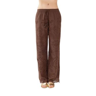 Ermanno Scervino Pantalone Palazzo - female - Ermanno Scervino - Wide Trousers - Brown - S - Trousers