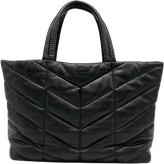 Saint Laurent Pre-owned Tote Bags, female, Black, Size: ONE SIZE Pre-owned Vintage Tote Bag