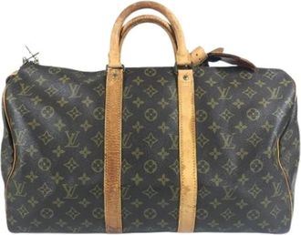 Louis Vuitton Pre-owned Weekend Bags, female, Brown, Size: ONE SIZE Pre-owned Monogram Boston Bag