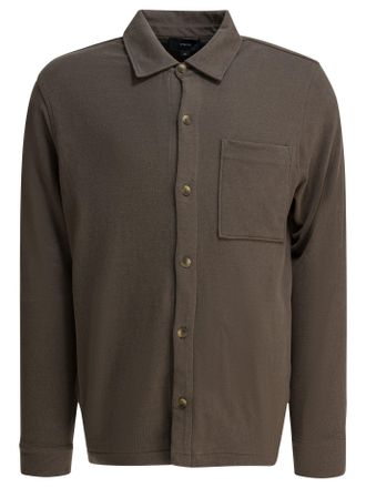 Vince Overshirt-Jacke aus Baumwoll-Wildleder
