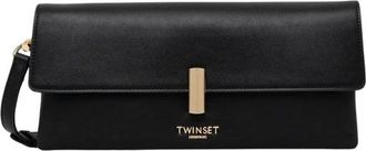 Twinset Borsa a tracolla con chiusura a fibbia metallica - - Bags - Donna - Nero - ONE SIZE