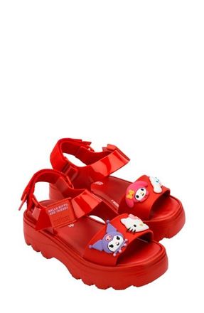 Melissa x Hello Kitty and Friends Lug Sole Sandal in Red at Nordstrom, Size 10