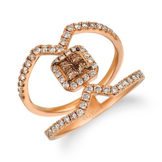 Le Vian Ladies Nude Palette Rings set in 14K Strawberry Gold