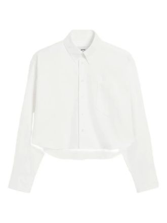 Ami Ami de Coeur cropped shirt - White