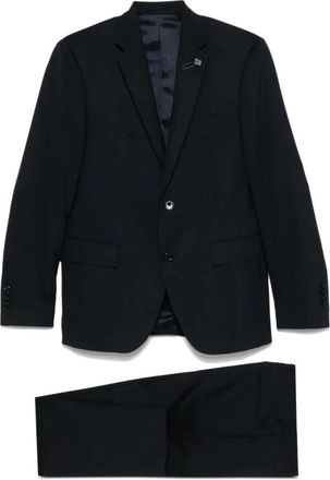 Lardini Heren Slim Fit Soiree Pak - Heren - Business pakken - Blauw - L - Kostuums