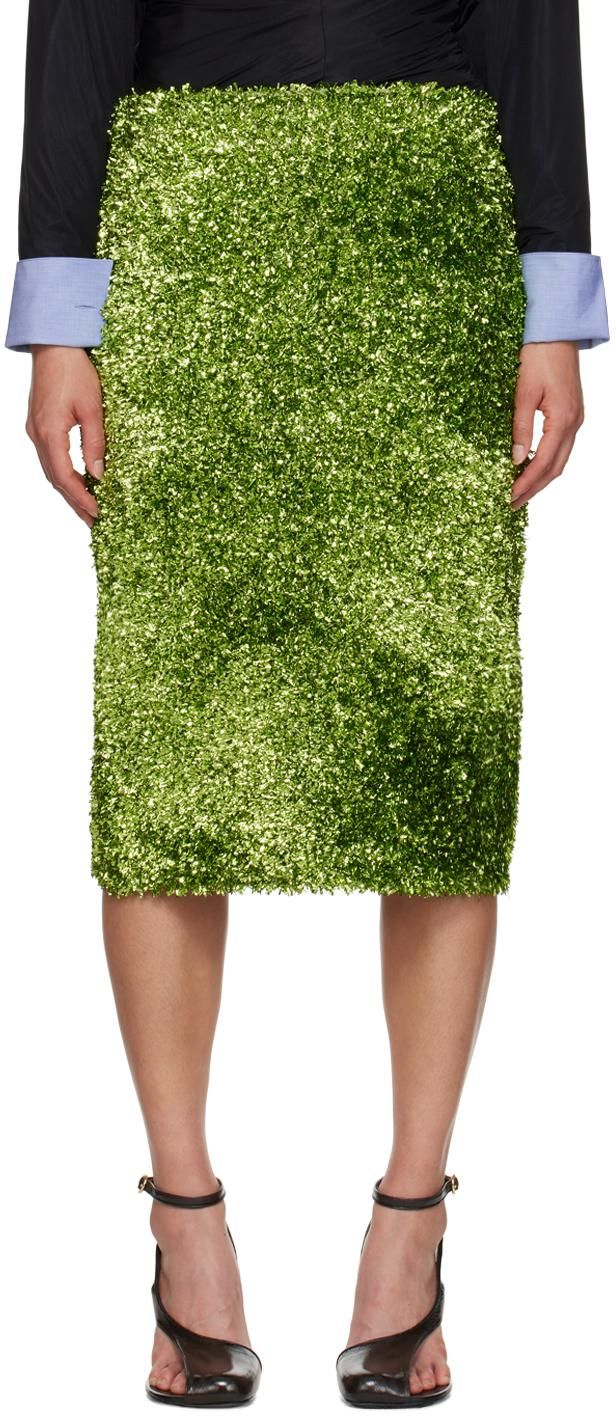 ワンピース ELISABETTA FRANCHI Women Mid Skirts AB74852E2 124 Green Elisabetta Franchi Midi skirts from $201.00 - on Stylight