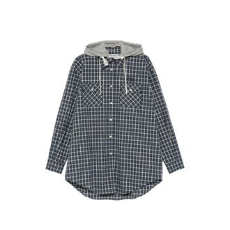 Miu Miu Check-pattern Hooded Shirt