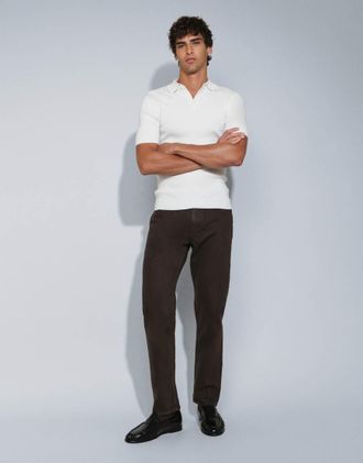 Mango jeans Bob affusolati marroni-Marrone