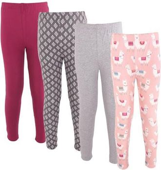 Hudson Baby 4Pk Essential Pants Set in Llamas at Nordstrom, Size 0-3M