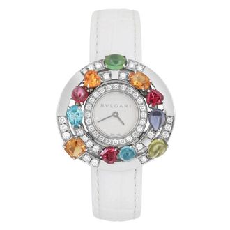 Bulgari Pre-owned Bvlgari Astrale Diamond White Dial Ladies Watch 101338