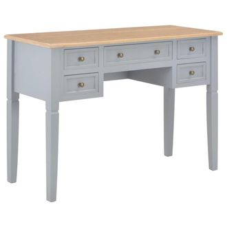 vidaXL Writing Desk Gray 43.1x17.7x30.5 Wood, 280070