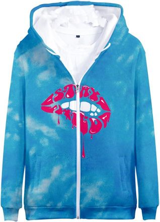 Generic Ben Azelart 3D New Logo Zipper Hoodies Merch Harajuku Zipper Hoodies (JY07863,XS)