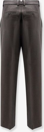 Ami Mens Virgin Wool Trousers Grey