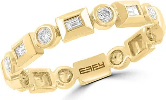 Effy Diamond Band Stackable Ring in Gold at Nordstrom Rack, Size 7