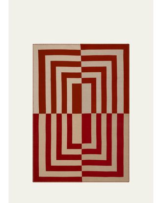 Begg x Co Kelsey Maze Merino Wool Blanket, 54 x 79
