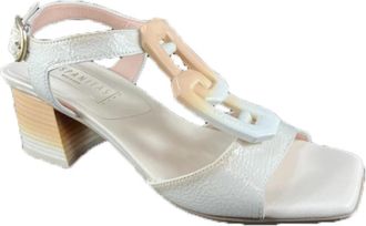 Hispanitas Statement High Heel Sandalen - Dames - Sandalen met hakken - Beige - 35 EU - Leer - Schoenen