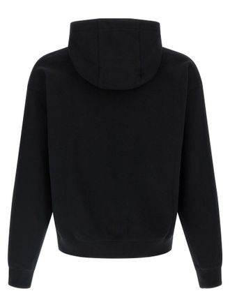 Versace Medusa-Patch Cotton Hoodie - Black