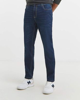 Jacamo Tapered Stretch Jeans Darkwash