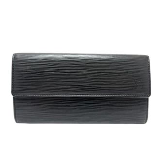 Louis Vuitton Pre-owned Wallets, female, Black, Size: ONE SIZE Pre-owned Long Wallet (Bi-fold)