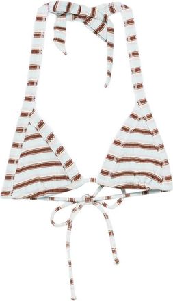 Frankies Bikinis Taite Thermal Striped Bikini Top