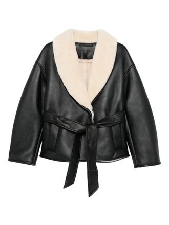 Stand Studio Cappotto con motivo astratto - Bianco