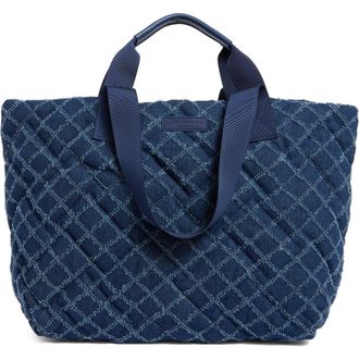 Kurt Geiger Denim Shopper Tote in Navy at Nordstrom Rack