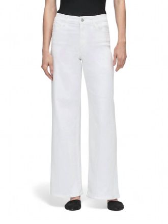 Frame Denim Le Slim Palazzo Jean In Blanc