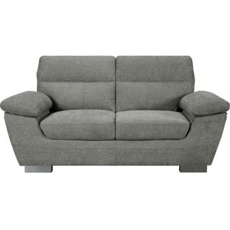 Habitat et Jardin Divano fisso in tessuto Dallas - 169 x 88 x 90 cm - 2 posti - Grigio