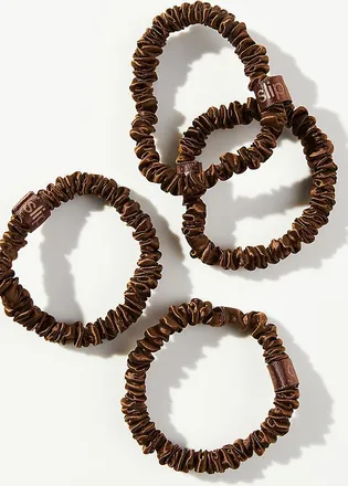 Slip Back to Basics Pure Silk Skinny Scrunchies