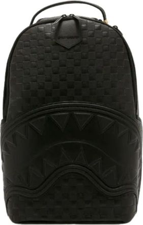 Sprayground Textured Woven Sawtooth Shark Backpack Black G6841-64