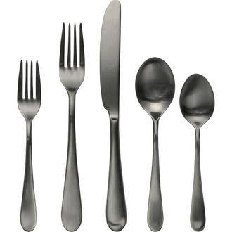 Mepra Natura Ice Flatware Set - 5 Pieces in Ice Black Gold at Nordstrom