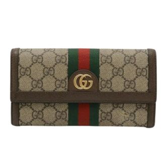 Gucci Pre-owned Wallets, female, Multicolor, Size: ONE SIZE Pre-owned Canvas Wallet