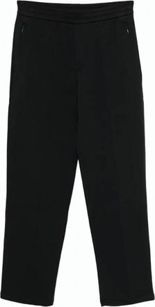 Emporio Armani Straight Technical Stretch Elastic Waist Trousers