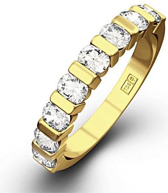 The Diamond Store HANNAH 18K Gold Diamond ETERNITY RING 0.50CT H/SI