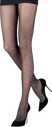 Emilio Cavallini 2-Tone Twisted Plumetis Tights