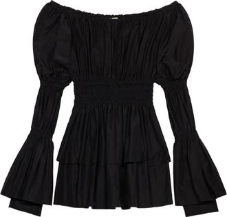 Blumarine Abito corto con spalle scoperte - Nero