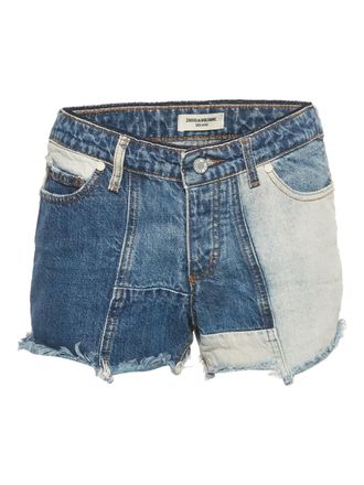 Zadig&Voltaire patchwork denim shorts - Blue