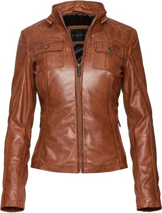 Bugatti Jassen, Dames, Bruin, M, Leer, Leren jassen