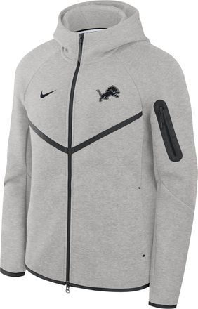 Nike Detroit Lions Top Billing Tech Fleece Windrunner Nike Mens NFL Full-Zip Hooded Jacket in Grey | 05L4086N9J-R3D