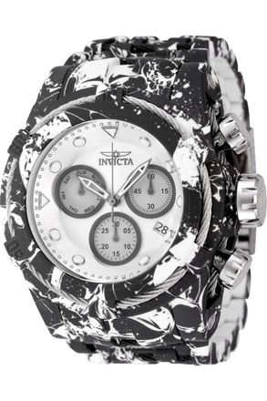 Invicta Bolt 45489 Heren Horloge - Quartz Uurwerk - Roestvrij Staal met zilveren Wijzerplaat - 53mm