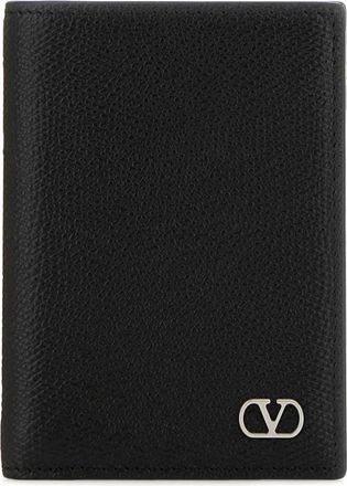 Valentino Garavani VLogo Card Holder - Heren - Portefeuilles - Zwart - ONE Size - Leer - Accessoires