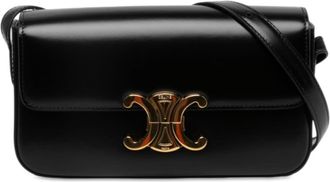 Celine Pre-owned Celine Shiny Calfskin Triomphe Claude Shoulder Bag Ladies FIA25NXKUSOVUVKJ