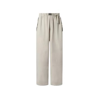 Champion Wide Trousers, female, Beige, Size: L Long Pants Black Edition