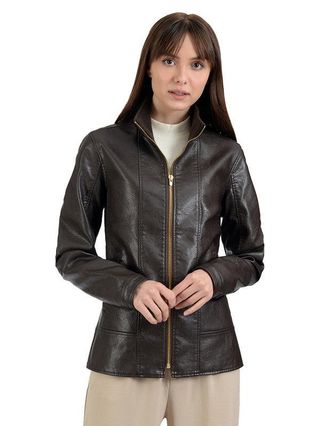 Nine West Womens Classic Zipper Jacket