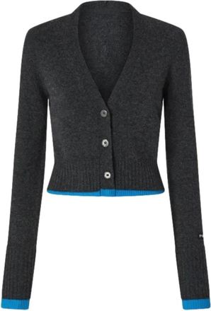 Pinko Cardigan - Dames - Cashmere truien - Grijs - M - Kasjmier - Truien & Vesten