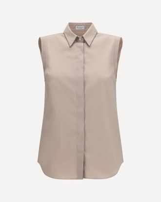 Brunello Cucinelli Sleeveless Shirt Female L