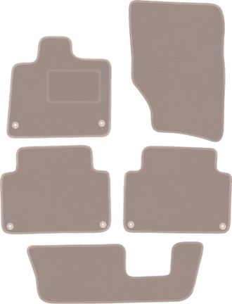 OEM Alfombrillas De Terciopelo Beige Para Audi Q7 I 4l Suv (2005-2015)
