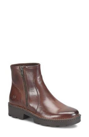 B&oslash;rn Tricia Zip Ankle Boot in Brown at Nordstrom Rack, Size 6.5