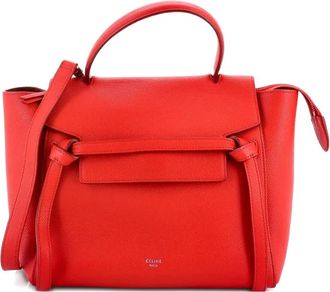 Celine Belt Bag Textured Leather Mini shoulder bag - Rood
